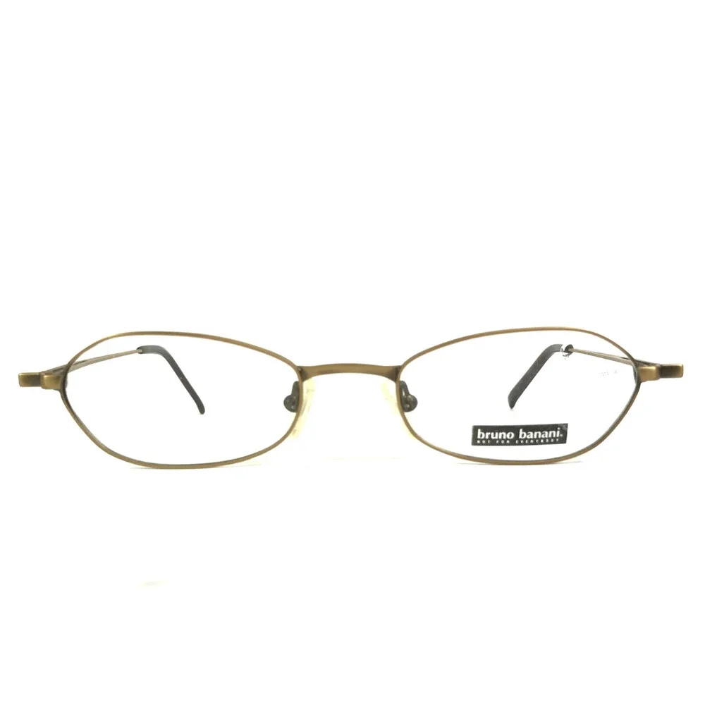 Bruno Banani Eyeglasses Frames BB-016 014 Antique Gold Oval Full Rim 50-20-135